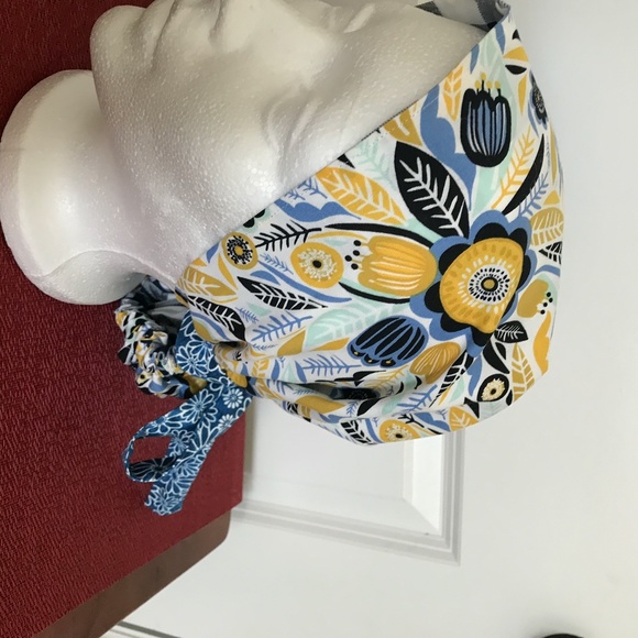 HANDMADE SCRUB CAP/HAT * REVERSIBLE * LONG TIES - Picture 12 of 13